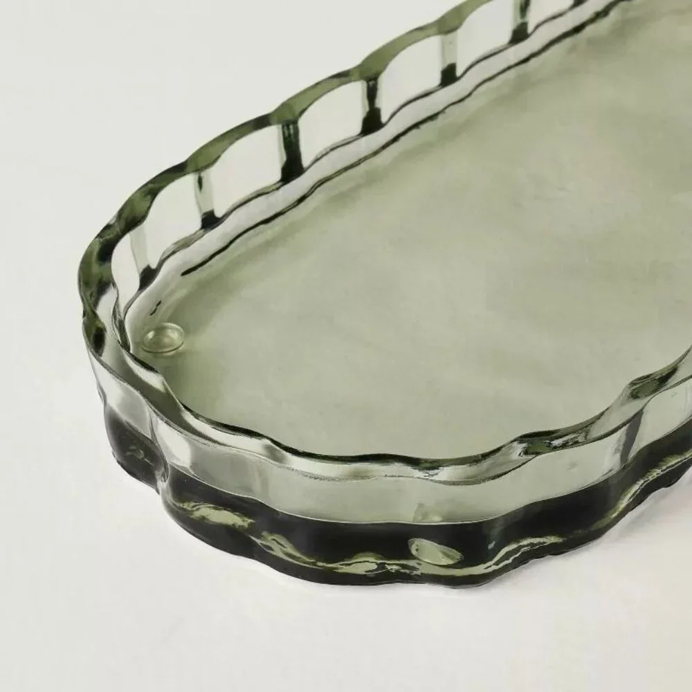 Fluted Glass Bathroom Tray Light Green - Hearth &‎ Hand Magnolia, Target